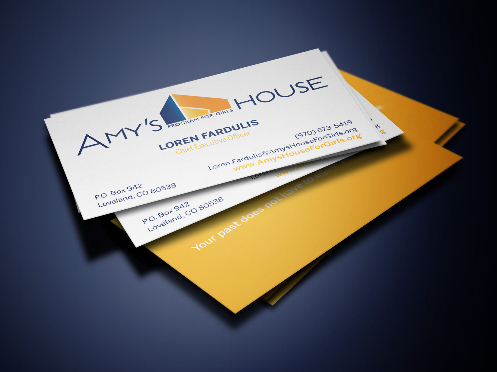 Amy's House business card design